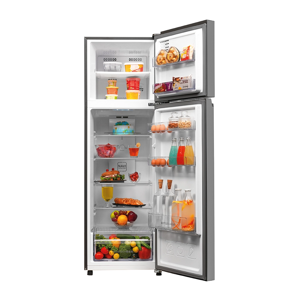 Haier 268L  2 Star  Nickel Steel   Double Door Refrigerator